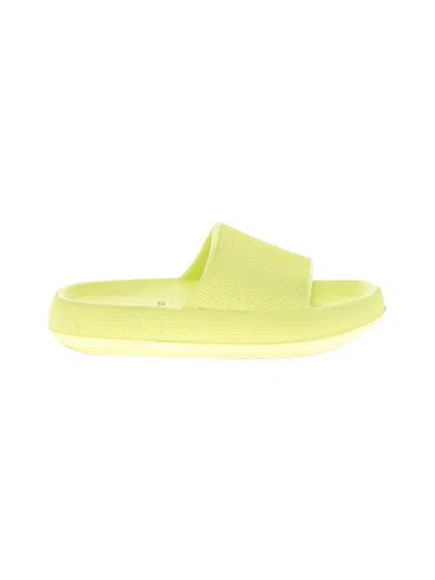 Pre-owned Cushionaire Sandals In Yellow