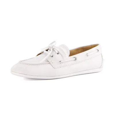 Cushionaire Women's Anchor Lightweight Boat Shoes In White Smooth In Multi