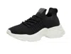 Cushionaire Women's Apolo Knit Sneaker In Black In Black