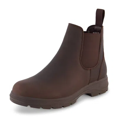 Cushionaire Women's Britain Chelsea Boots In Espresso In Brown