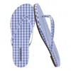 Cushionaire Women's Cruise Flip Flops In Blue / White In Multi