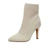 Cushionaire Women's Gipsee Sock Booties In Bone In Sand