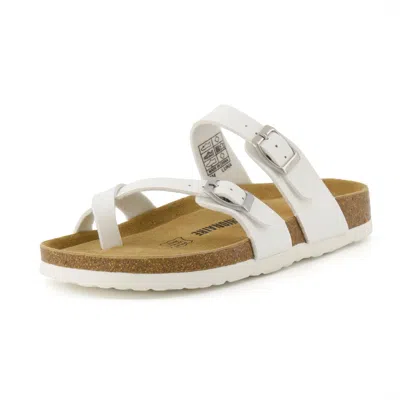 Cushionaire Women's Luna Cork Footbed Sandals In White