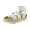 Cushionaire Women's Mandy Wedge Sandal In White In White