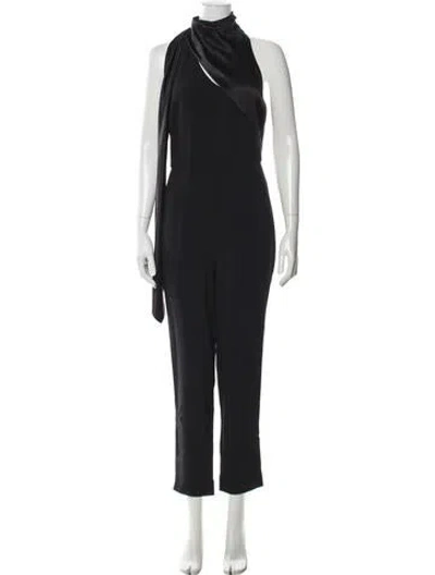 Pre-owned Cushnie Asymmetrical Jumpsuit In Black