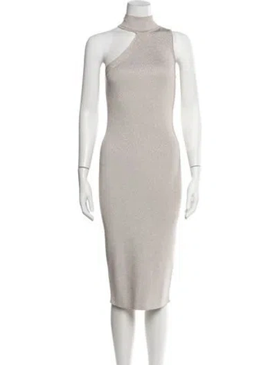 Pre-owned Cushnie Asymmetrical Midi Length Dress