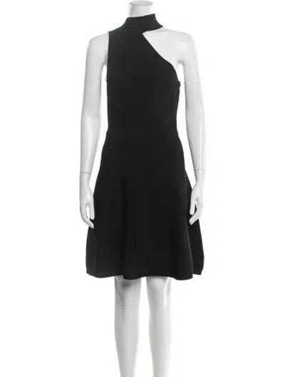 Pre-owned Cushnie Asymmetrical Mini Dress W/ Tags In Black