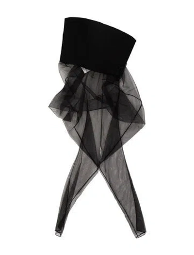 Pre-owned Cushnie Asymmetrical Sleeveless Top In Black