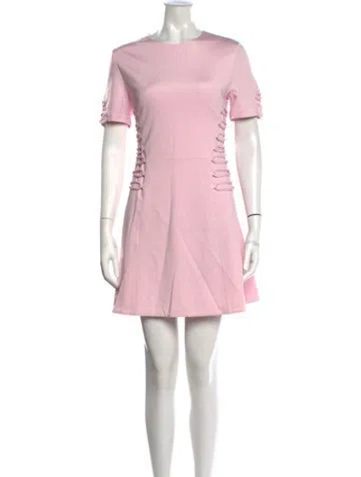 Pre-owned Cushnie Crew Neck Mini Dress In Pink