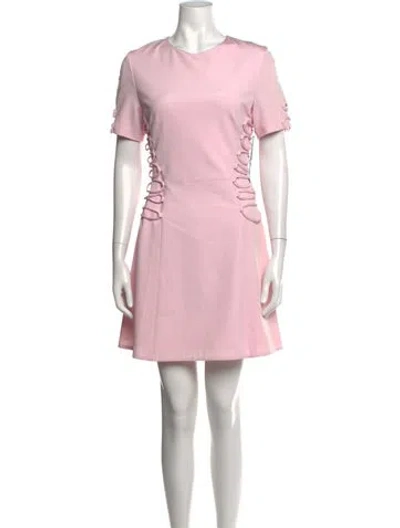Pre-owned Cushnie Crew Neck Mini Dress In Pink