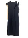 Cushnie Et Ochs Cap Sleeve Twist Cutout Pencil Dress In Black In Black