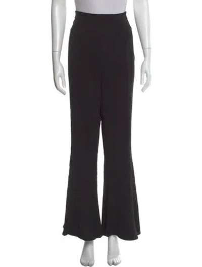 Pre-owned Cushnie Flared Pants In Black