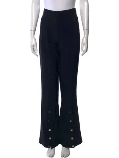 Pre-owned Cushnie Flared Pants In Black