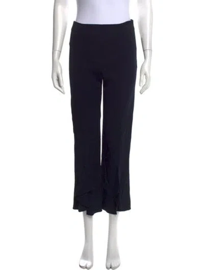 Pre-owned Cushnie Flared Pants In Black