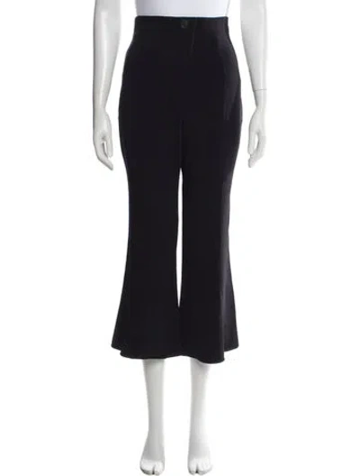 Pre-owned Cushnie Flared Pants In Blue