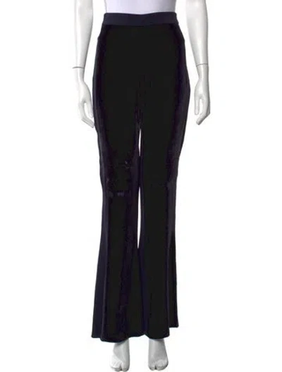 Pre-owned Cushnie Flared Pants In Blue