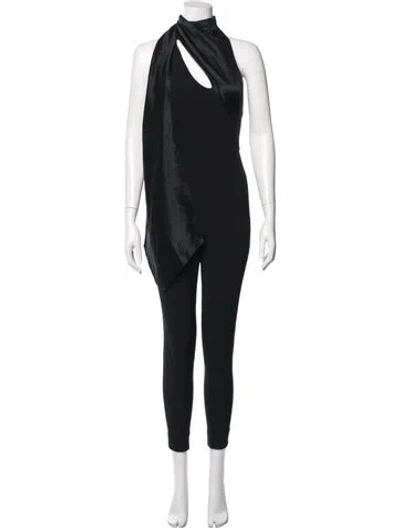 Pre-owned Cushnie Halterneck Jumpsuit In Black