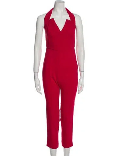 Pre-owned Cushnie Halterneck Jumpsuit In Pink
