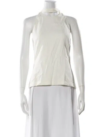 Pre-owned Cushnie Halterneck Sleeveless Top In Neutral