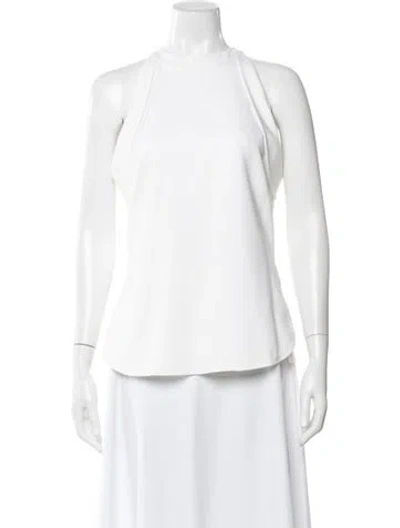Pre-owned Cushnie Halterneck Sleeveless Top In Neutral