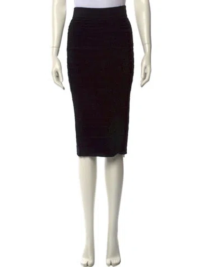 Pre-owned Cushnie Knee-length Skirt In Black
