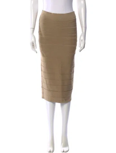 Pre-owned Cushnie Knee-length Skirt In Neutral