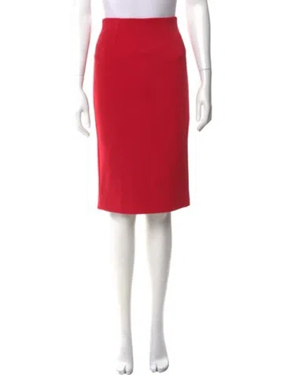 Pre-owned Cushnie Knee-length Skirt In Red