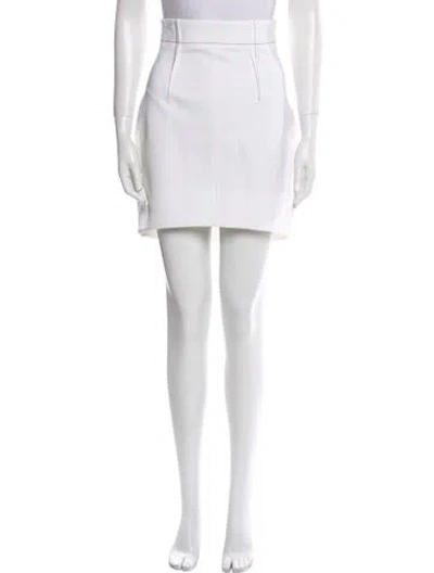 Pre-owned Cushnie Knee-length Skirt In White