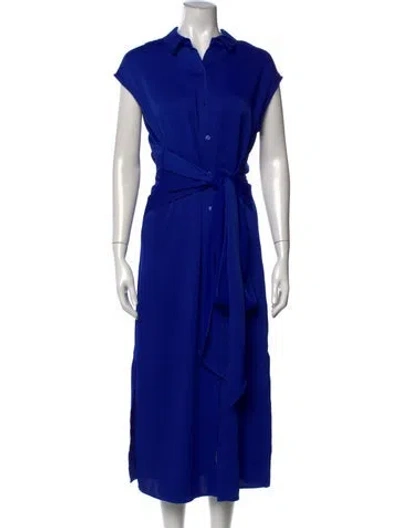 Pre-owned Cushnie Midi Length Dress In Blue