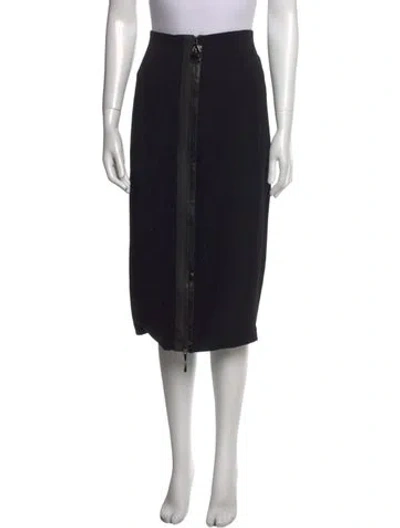 Pre-owned Cushnie Midi Length Skirt In Black