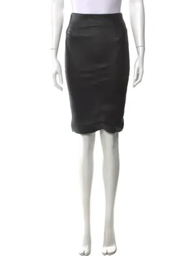 Pre-owned Cushnie Midi Length Skirt In Black