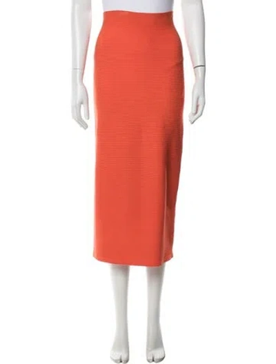 Pre-owned Cushnie Midi Length Skirt In Orange