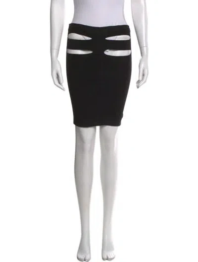Pre-owned Cushnie Mini Skirt In Black