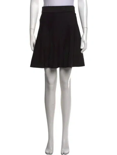 Pre-owned Cushnie Mini Skirt In Black