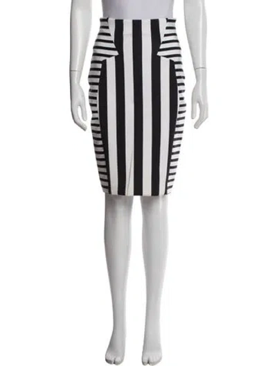 Pre-owned Cushnie Nylon Knee-length Skirt In White