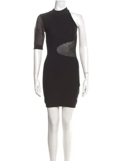 Pre-owned Cushnie Nylon Mini Dress In Black