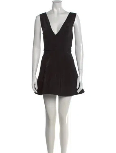 Pre-owned Cushnie Nylon Mini Dress In Black