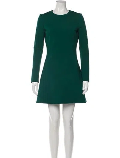 Pre-owned Cushnie Nylon Mini Dress In Green