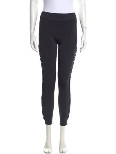 Pre-owned Cushnie Nylon Skinny Leg Pants In Black