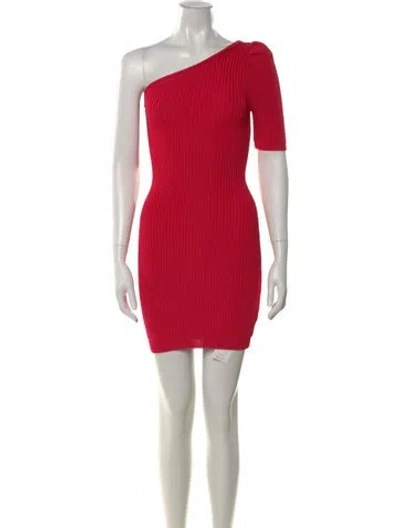 Pre-owned Cushnie One-shoulder Sweater In Pink