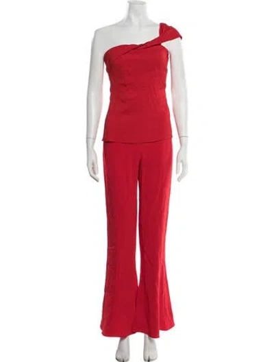 Pre-owned Cushnie Pant Set In Red