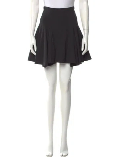Pre-owned Cushnie Ruffle Embellishment Mini Skirt In Black