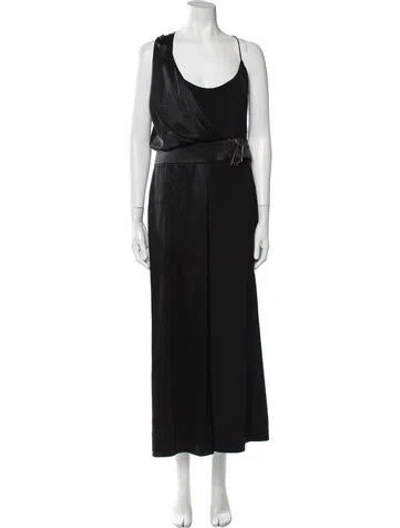 Pre-owned Cushnie Scoop Neck Jumpsuit In Black