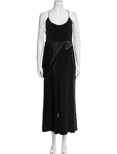 Pre-owned Cushnie Scoop Neck Jumpsuit In Black