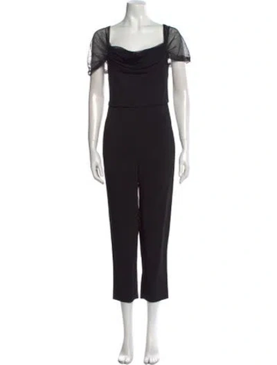 Pre-owned Cushnie Scoop Neck Jumpsuit In Black