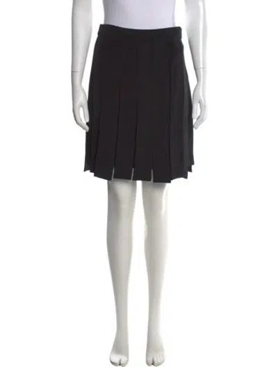 Pre-owned Cushnie Silk Knee-length Skirt In Black