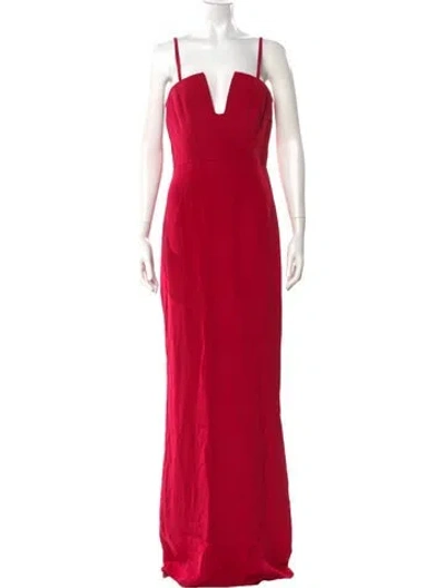Pre-owned Cushnie Silk Long Dress In Multi