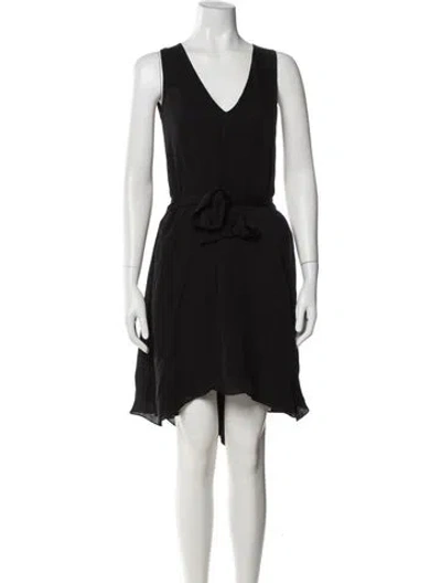 Pre-owned Cushnie Silk Mini Dress In Black