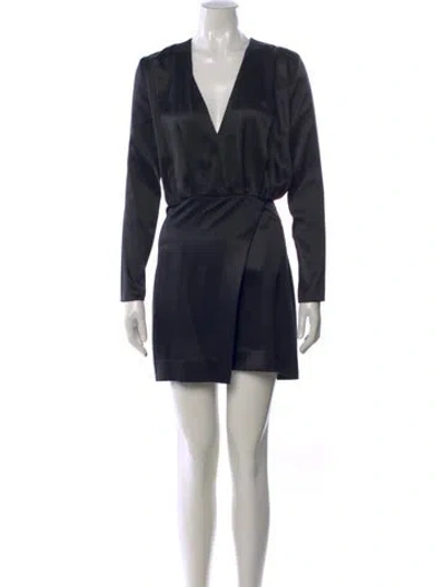 Pre-owned Cushnie Silk Mini Dress In Black