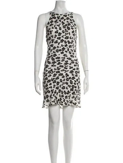 Pre-owned Cushnie Silk Mini Dress In Neutrals